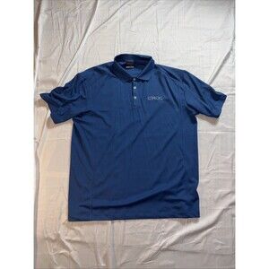 Men’s Nike Golf Polo Blue 3-Button Ciroc White Letters Sz XL